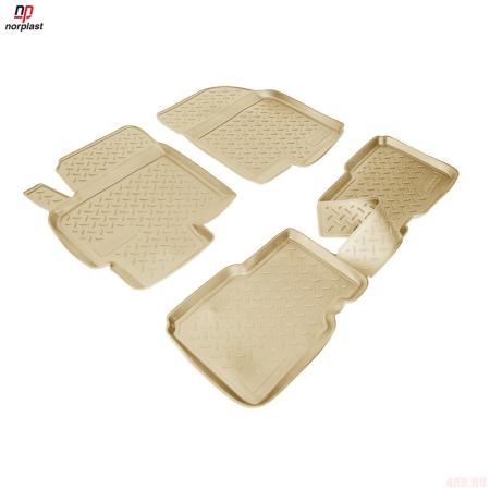 Коврики салона Norplast бежевые для Chery CrossEastar (B14) (2006-2014) № NPL-Po-11-04-B