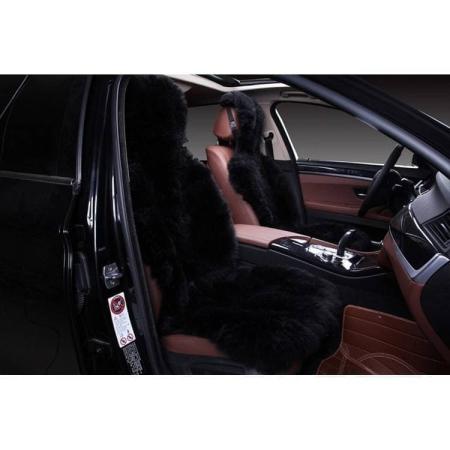 Накидка из натурального меха 2 шт. (овчина, длинный ворс, шкура из кусков, Австралия) № D001B