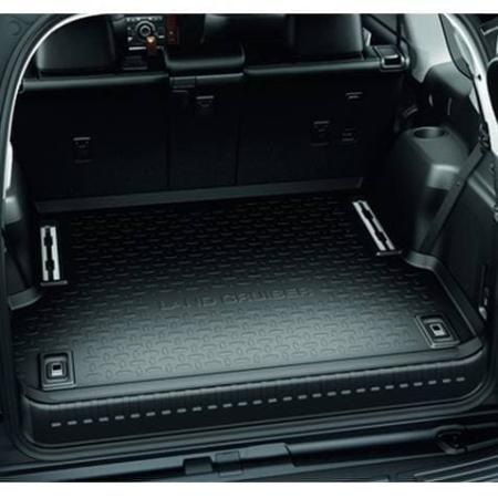 Коврик багажника оригинальный для Toyota Land Cruiser Prado 150 5 мест (2013-2017) (с полозьями) № PZ434-J2303-PJ