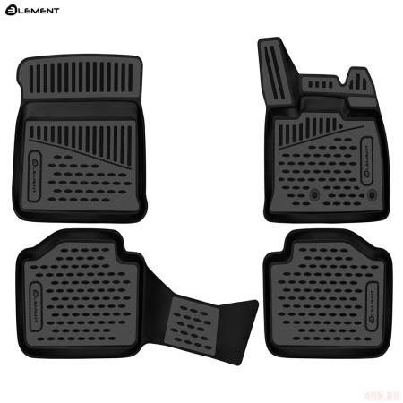 Коврики салона 3D для Nissan Note (2020-2023) правый руль № ELEMENT3DAN1055210