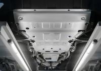 Защита двигателя, КПП и раздаточной коробки для Porsche Cayenne (2017-2025) 3 части № K333.4612.1