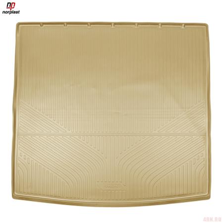 Коврик багажника для Cadillac Escalade (2020-2025) (сложенный 3 ряд) бежевый № NPA00-T10-360-1-B