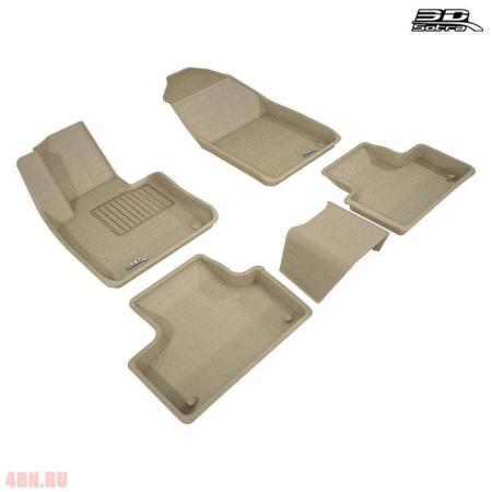 Коврики салона Sotra Liner 3D Lux для Volvo XC60 (2018-2025) бежевые № ST 74-00677