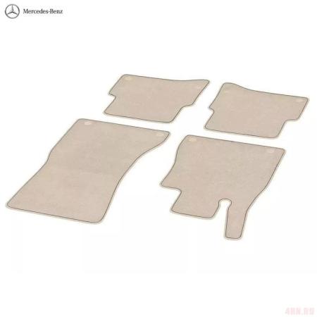 Коврики салона текстильные оригинальные для Mercedes S-Class (W223) (2020-2025) бежевые № A22368002067Q18