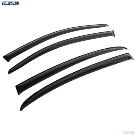 Дефлекторы окон Rival Premium для Kia Rio седан (2017-2023) № 32803003
