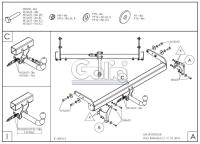 Фаркоп Galia быстросъемный для Kia Sportage (2018-2021) № K046C
