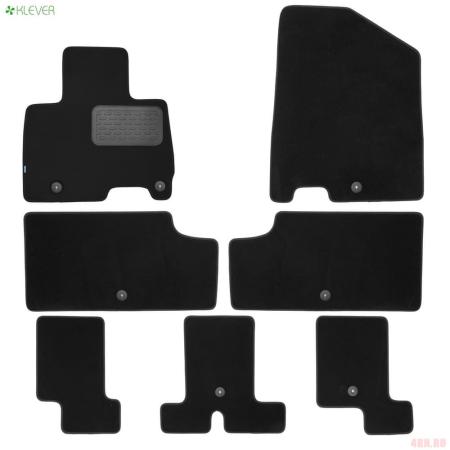 Коврики салона текстильные Premium для Kia Carnival Premium (2021-2025) 7 шт. № KLEVER0302507022110kh