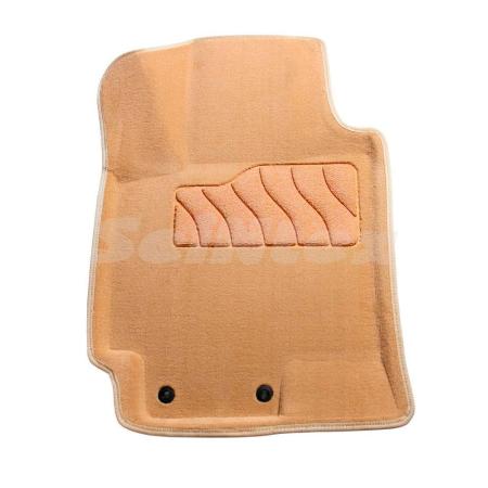 Коврики салона 3D текстильные для Hyundai Solaris (2017-2022) бежевые № 89815