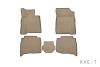 Коврики в салон 3D Kvest для Lexus LX (2015-2021) бежевые № KVESTLEX00002Kb1