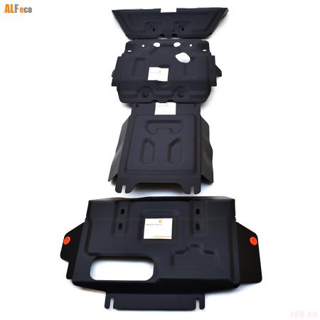 Комплект защиты днища для Lexus GX460 (2009-2022) 4 части № ALF2440-41-42-43st