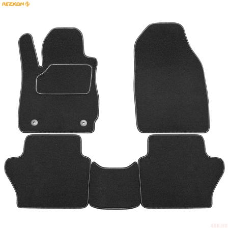 Коврики салона Rezkon текстильные для Ford Fiesta (2008-2015) № 2516005100