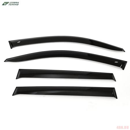 Дефлекторы боковых окон Toyota RAV4 (2006-2012) широкие № TE22006