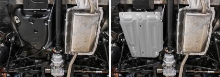 Защита топливного бака для Renault Duster 4WD (2010-2015) № 333.4718.1