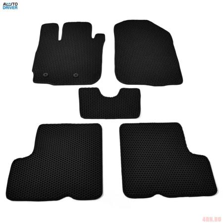 Коврики салона резиновые EVA для Renault Duster (2015-2020) соты с черным кантом № EVAS.0486.01