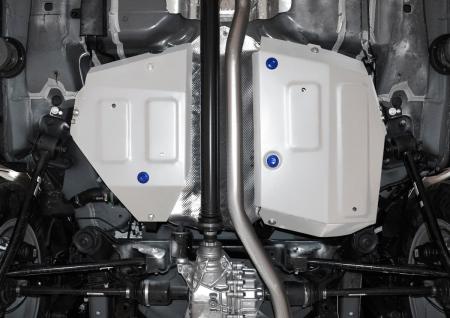 Защита топливного бака для Jeep Compass 4WD (2017-2025) 2 части № 333.2742.1