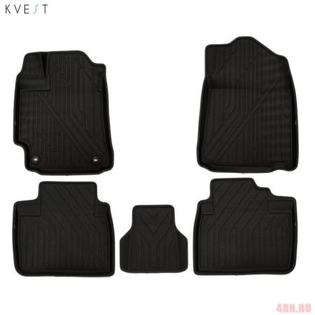 Коврики в салон 3D Kvest для Toyota Camry (2011-2017) 5 шт. № KVESTTYT00003K
