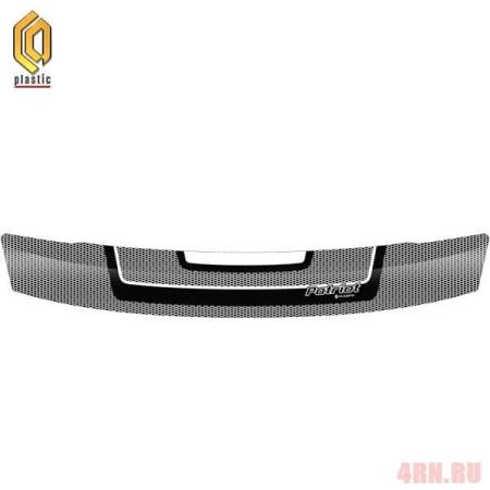 Дефлектор капота CA Plastic серия "Art" черный для UAZ Patriot Sport (2005-2025) № 2010011505447