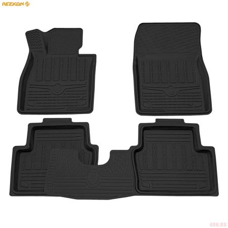 Коврики салона Rezkon резиновые для Mazda 3 (2013-2018) № 1023010200