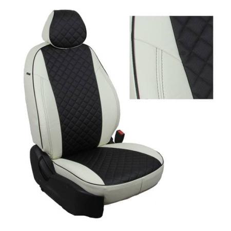 Чехлы на сиденья Автопилот Ромб для Nissan Almera Classic (2006-2013) № ni-al-0613-bch-r