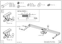 Фаркоп Galia быстросъемный для Seat Toledo седан (2013-2018) № S104C