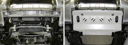 Защита радиатора для Mitsubishi Pajero 4 (2006-2021) № 333.4012.1