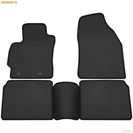 Коврики салона Rezkon EVA резиновые для Toyota Corolla (2013-2018) с черным кантом № 9034015201