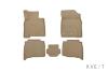 Коврики в салон 3D Kvest для Lexus LX (2015-2021) бежевые № KVESTLEX00002Kb2