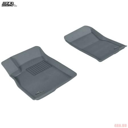 Коврики салона Sotra 3D Lux для Toyota Land Cruiser Prado 120 (2003-2009) серые № ST 74-00056F