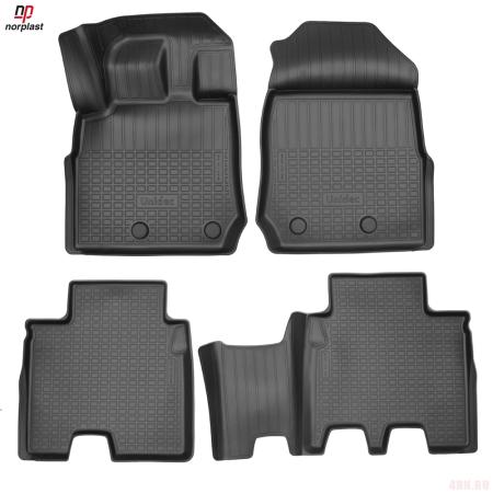 Коврики салона для Isuzu MU-X (2021-2025) (1 и 2 ряд) № NPA11-C34-560