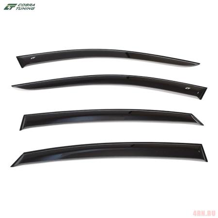 Дефлекторы боковых окон Cobra для Hyundai Genesis (DH) (2014-2018) широкие № HE24113