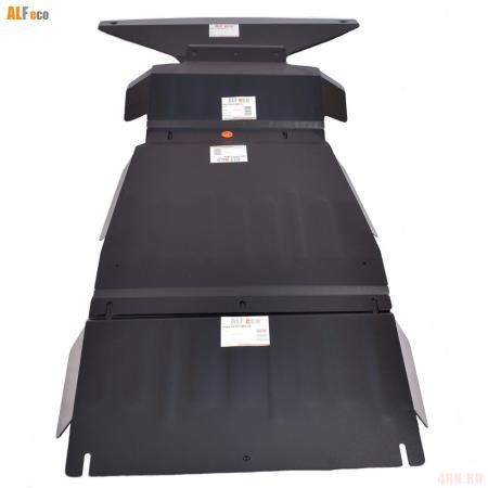 Комплект защиты днища для Kia Mohave (2017-2020) 4 части № ALF1137-20-21-22