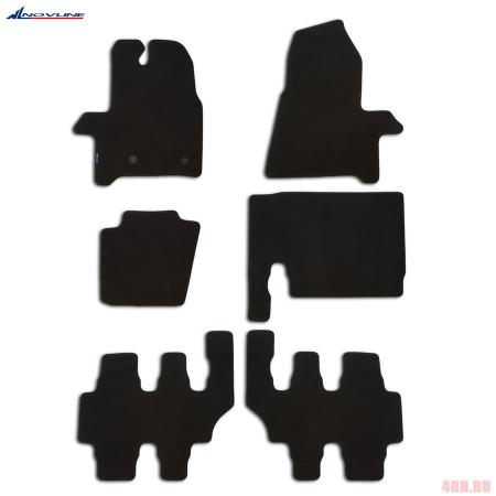 Текстильные коврики в салон Element для Ford Tourneo Custom фургон 8 мест (2013-2023) 3 ряда № NLT.16.42.22.100k