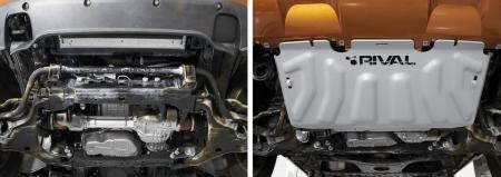 Защита радиатора для Nissan Pathfinder (2004-2014) № 2333.4164.2.6