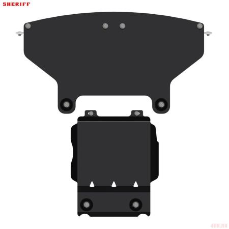 Защита картера для Jeep Grand Cherokee SRT (2013-2021) № 04.2569