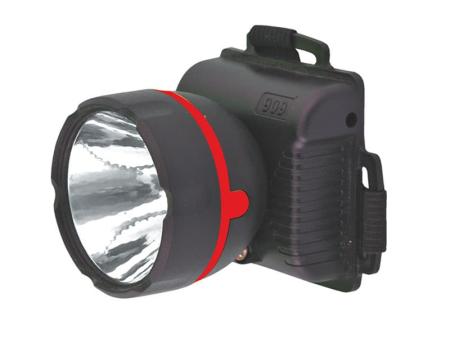 Фонарь Ultraflash налобный, черный, 1LED, 1 режим, 3XR6, пластик, коробка 909LED1