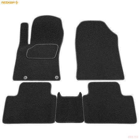 Коврики салона Rezkon текстильные для Kia Ceed (2018-2025) № 2521005300