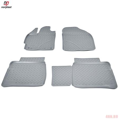 Коврики салона Norplast для Toyota Prius (2009-2015) серые № NPL-Po-88-41-G