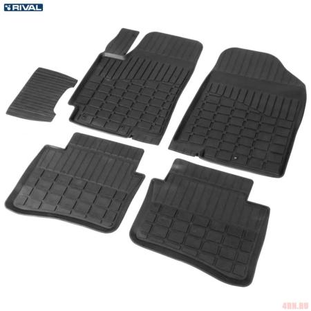 Коврики салона литьевые для Kia Seltos (2020-2025) № 62810001