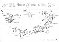 Фаркоп Galia быстросъемный для Honda CR-V (2007-2012) № H074C