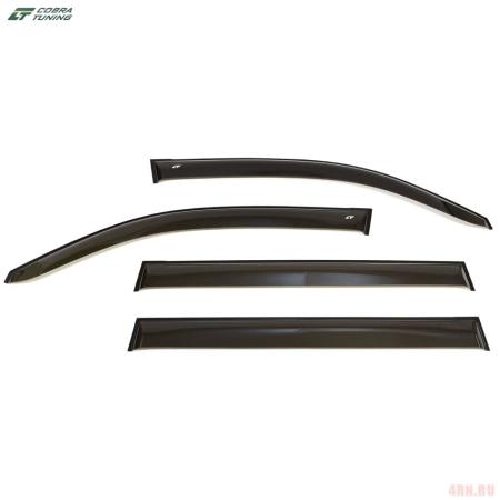 Дефлекторы окон для Toyota Land Cruiser 200 (2007-2012) широкие № TE21607