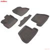 Коврики салона 3D текстильные для Ford Focus 3 МКПП (2011-2015) серые № 86842