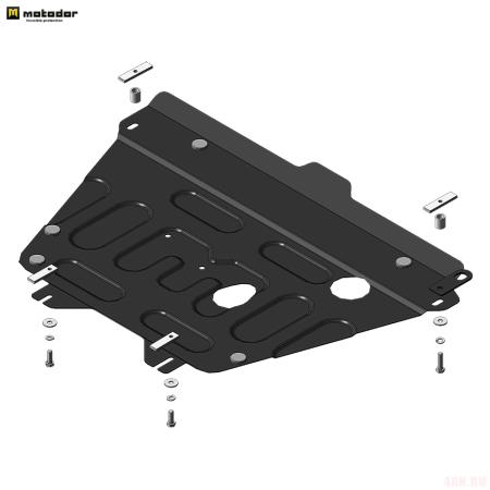 Защита картера и КПП для Honda Stream 2WD (2005-2014) № 70811