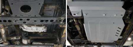 Защита раздаточной коробки для Nissan Pathfinder (2004-2014) 2 части № 333.4167.1