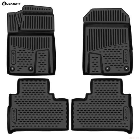 Коврики 3D салона для Jetour T2 (2023-2025) № ELEMENT3DAN0668210K