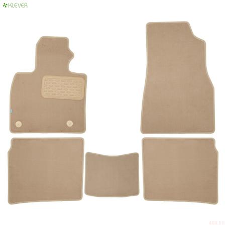 Коврики салона текстильные Premium для Hongqi HS5 (2019-2024) 5 шт. бежевые № KLEVER0411600622110kh