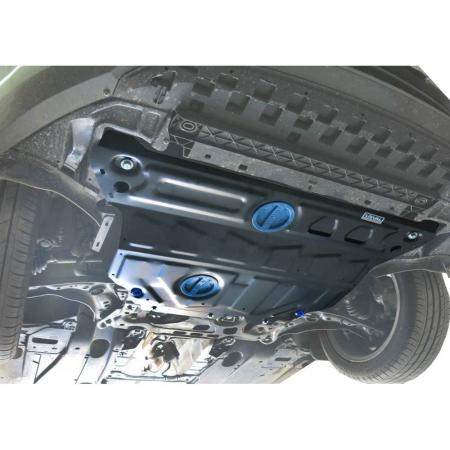 Защита картера и КПП для Skoda Octavia A7 (с Webasto) (2013-2017) увеличенная № 111.05114.1