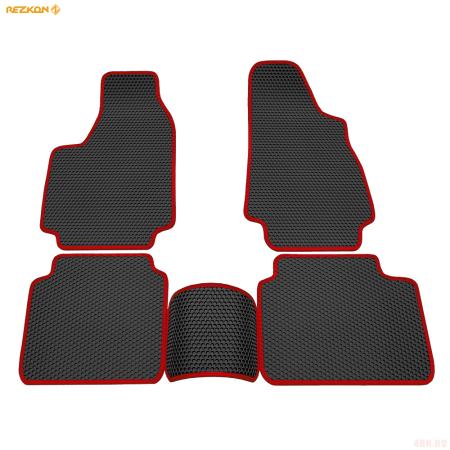 Коврики салона EVA соты резиновые для Lada (ВАЗ) 4X4 (21213/21214) с красным кантом № 9139035104