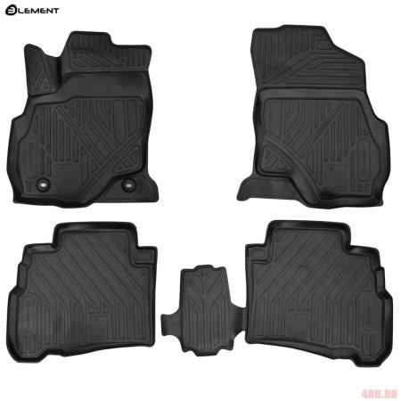 Коврики в салон 3D Element для Toyota Fortuner (2015-2025) № ELEMENT3D048155210k