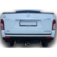 Фаркоп Лидер Плюс усиленный (с декор. пластиной) для SsangYong Action Sports (QJ) (2007-2012) № S208-F(N)