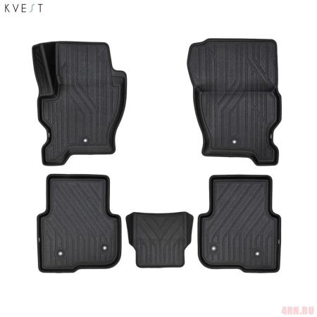 Коврики в салон 3D Kvest для Land Rover Discovery 4 (2009-2016) 5 шт. № KVESTLNDR00001K